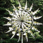 Garden Windmill Durable Metal Kinetic Sculpture