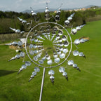 Garden Windmill Metal Dual-Motion Silent Ball Bearings