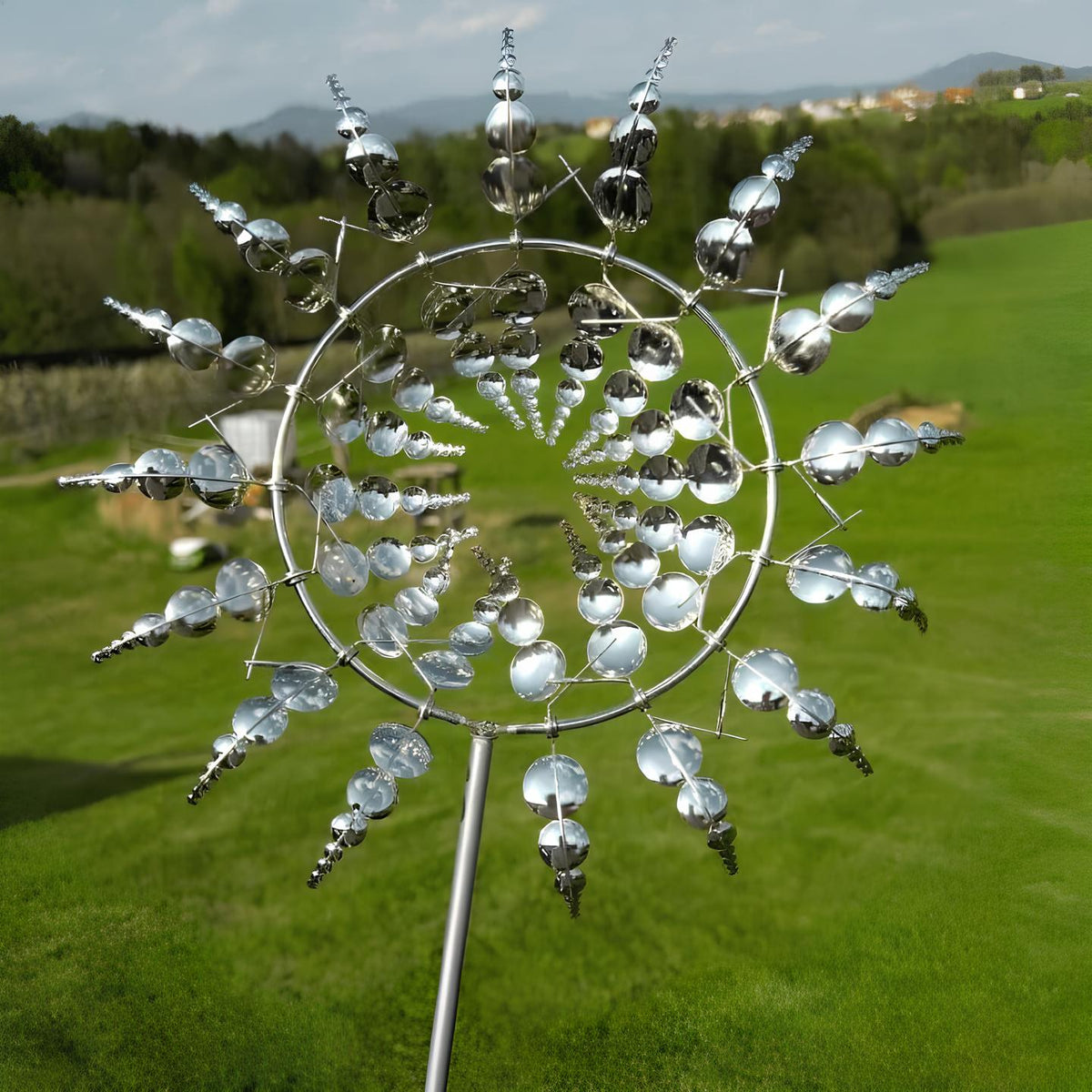Garden Windmill Metal Dual-Motion Silent Ball Bearings