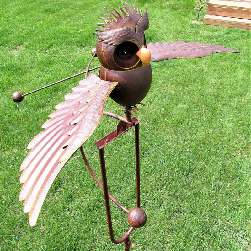 Garden Windmill Metal Smooth Rotation Weather Resistant