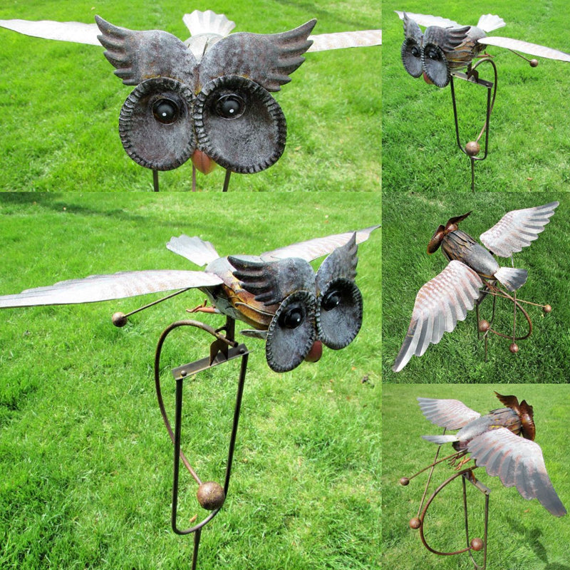 Garden Windmill Metal Smooth Rotation Weather Resistant