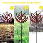 Garden Windmill Rotating Bird Design Weather-Resistant Metal Smooth Rotation