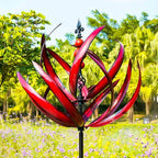 Garden Windmill Rotating Bird Design Weather-Resistant Metal Smooth Rotation