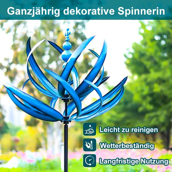 Garden Windmill Rotating Bird Design Weather-Resistant Metal Smooth Rotation