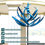 Garden Windmill Rotating Bird Design Weather-Resistant Metal Smooth Rotation