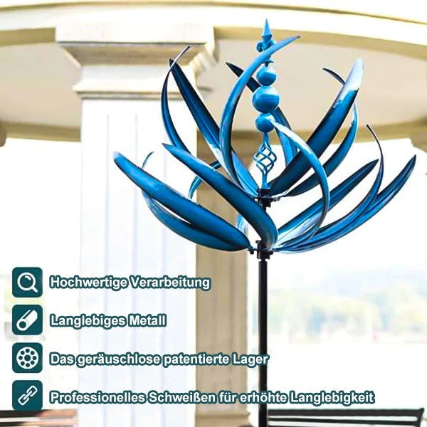 Garden Windmill Rotating Bird Design Weather-Resistant Metal Smooth Rotation