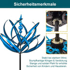Garden Windmill Rotating Bird Design Weather-Resistant Metal Smooth Rotation