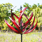 Garden Windmill Rotating Bird Design Weather-Resistant Metal Smooth Rotation