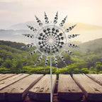 Garden Windmill Spinner Dual-Rotor Anti-Rust Metal