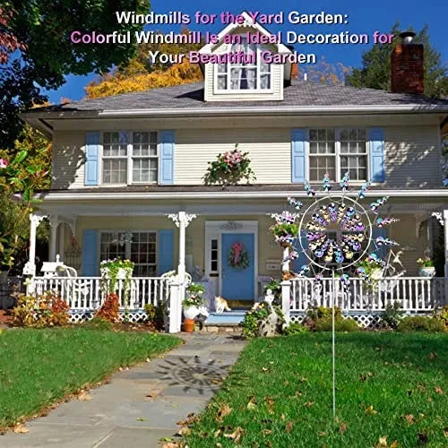 Garden Windmill Stainless Steel Weather Resistant