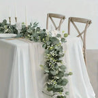 Garland Faux Eucalyptus Silk Leaves Flexible Stems