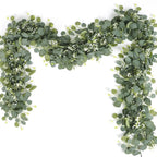 Garland Faux Eucalyptus Silk Leaves Flexible Stems
