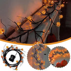 Garland Lights Battery-Powered LED Pumpkins & Bats