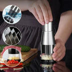 Garlic Chopper Enclosed Chamber Adjustable Texture Stainless Steel Blades