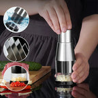 Garlic Chopper Enclosed Chamber Stainless Steel Blades Ergonomic Handle