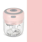 Garlic Chopper Stainless Steel Blade USB Rechargeable