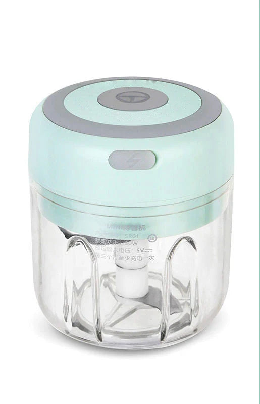 Garlic Chopper Stainless Steel Blade USB Rechargeable