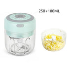Garlic Chopper Stainless Steel Blade USB Rechargeable