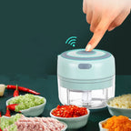 Garlic Chopper Stainless Steel Blade USB Rechargeable