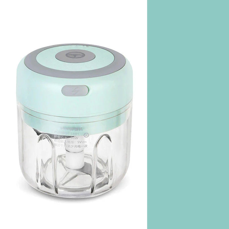 Garlic Chopper Stainless Steel Blade USB Rechargeable