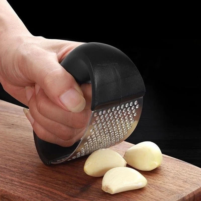 Garlic Press Ergonomic Non-Slip Stainless Steel Dishwasher Safe