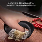 Garlic Press Lever-Action Stainless Steel Dishwasher Safe