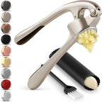 Garlic Press One-Handed For Unpeeled Cloves Dishwasher Safe