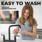 Garlic Press One-Handed For Unpeeled Cloves Dishwasher Safe