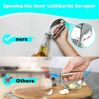 Garlic Press Rocker Curved Stainless Steel Dishwasher Safe