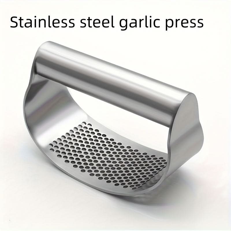 Garlic Press Stainless Steel Ergonomic Handle