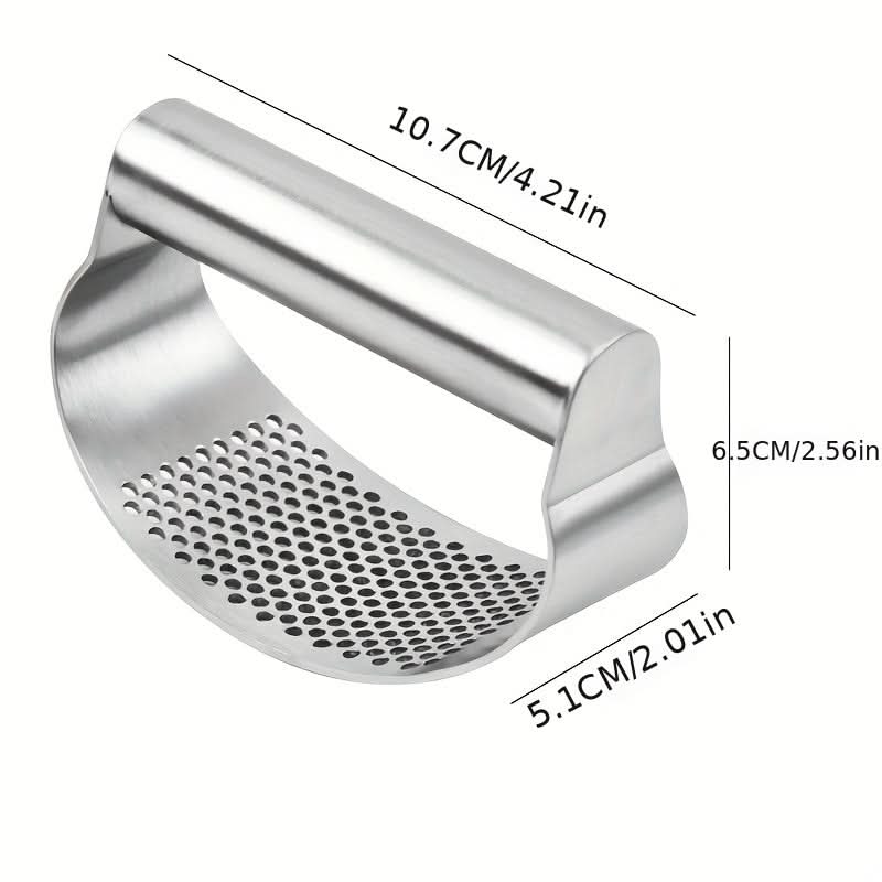 Garlic Press Stainless Steel Ergonomic Handle