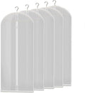 Garment Bag Clear Breathable Full-Length Zipper Pack of 5