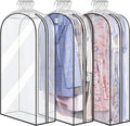 Garment Bag Clear Front Gusseted Waterproof PEVA