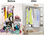 Garment Bag Extra-Long Breathable PVC Full-Length Zipper