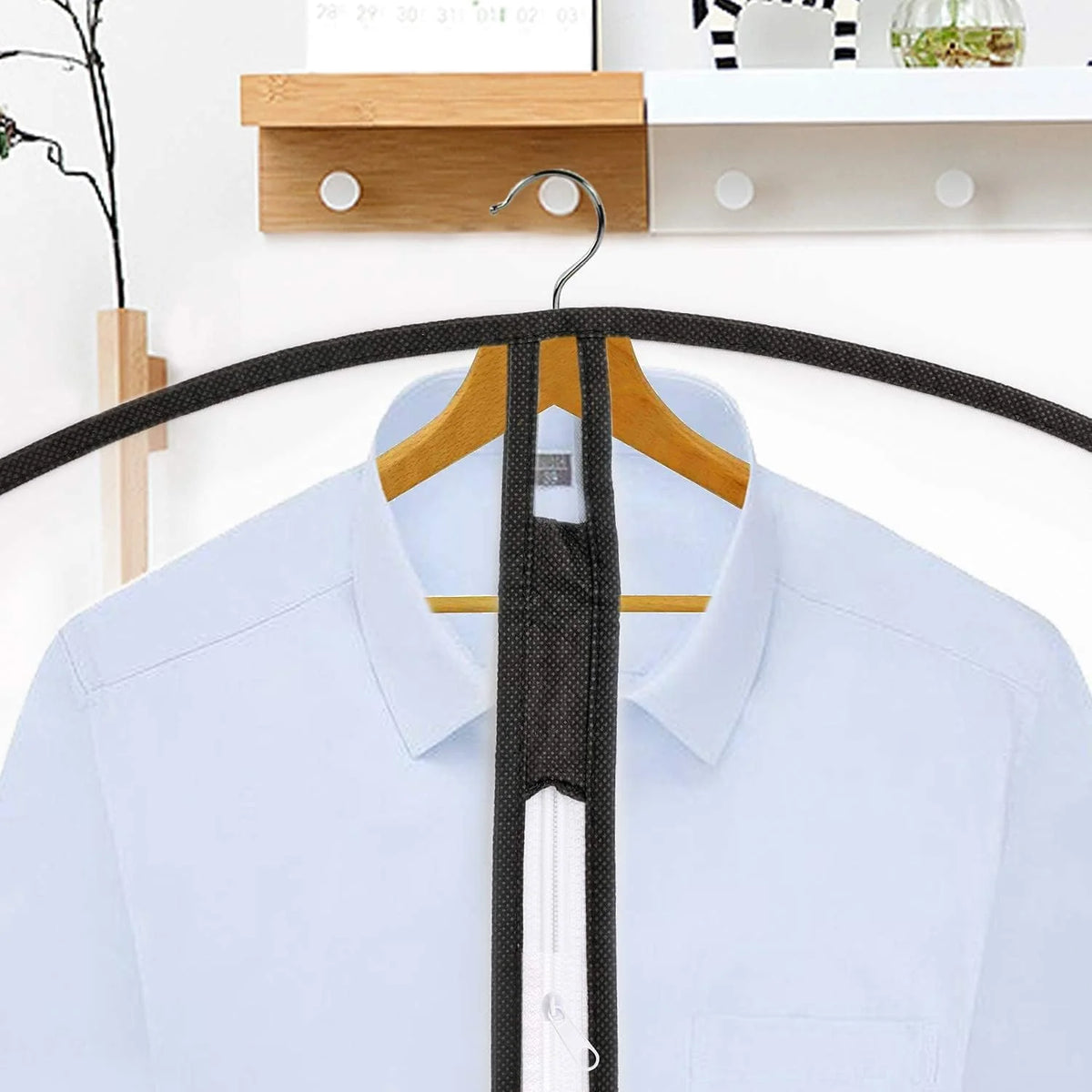 Garment Bag Extra-Long Breathable PVC Full-Length Zipper