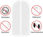 Garment Bag Extra-Long Breathable PVC Full-Length Zipper
