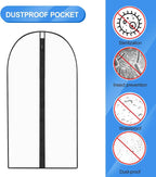 Garment Bag Extra-Long Breathable PVC Full-Length Zipper