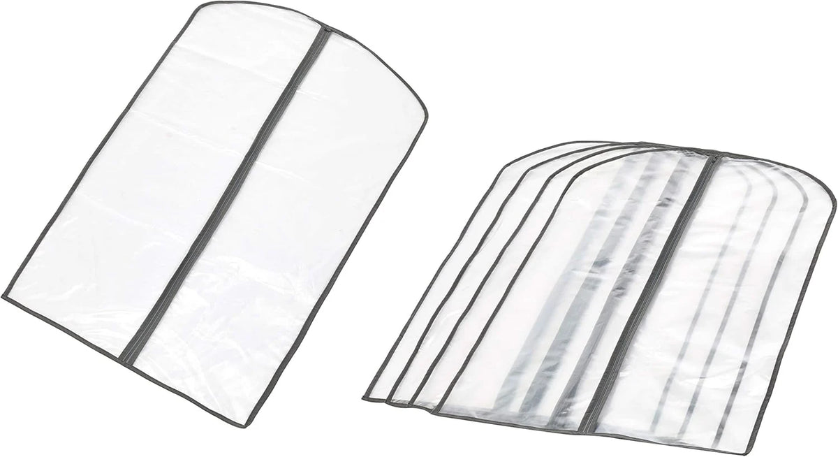 Garment Bag Set Zippered Water-Resistant PEVA Set of 5
