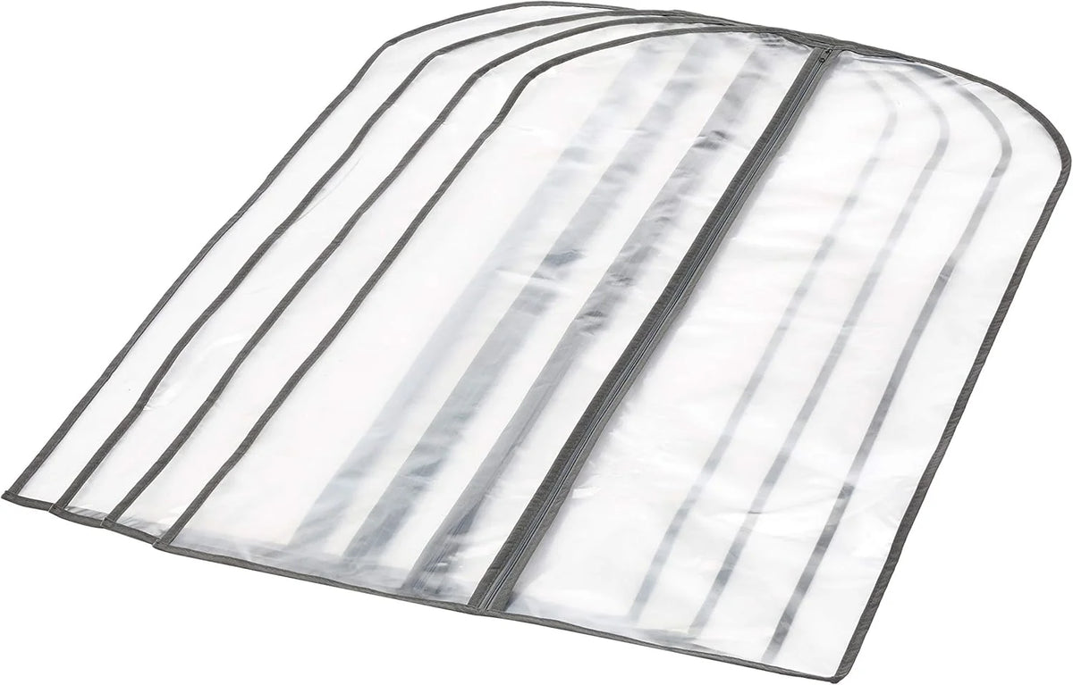 Garment Bag Set Zippered Water-Resistant PEVA Set of 5