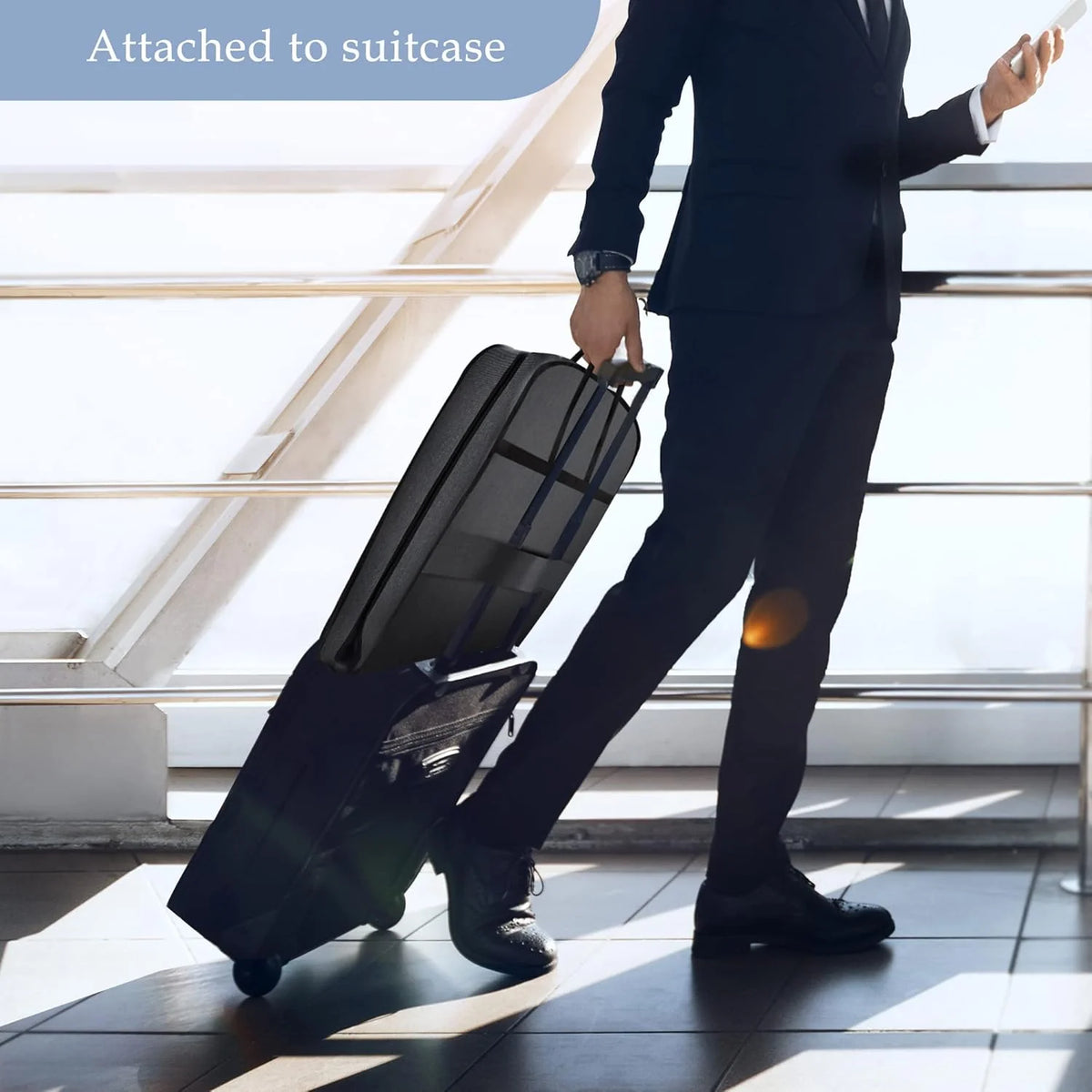 Garment Bag Waterproof & Tear-Resistant Foldable External Zip Pocket