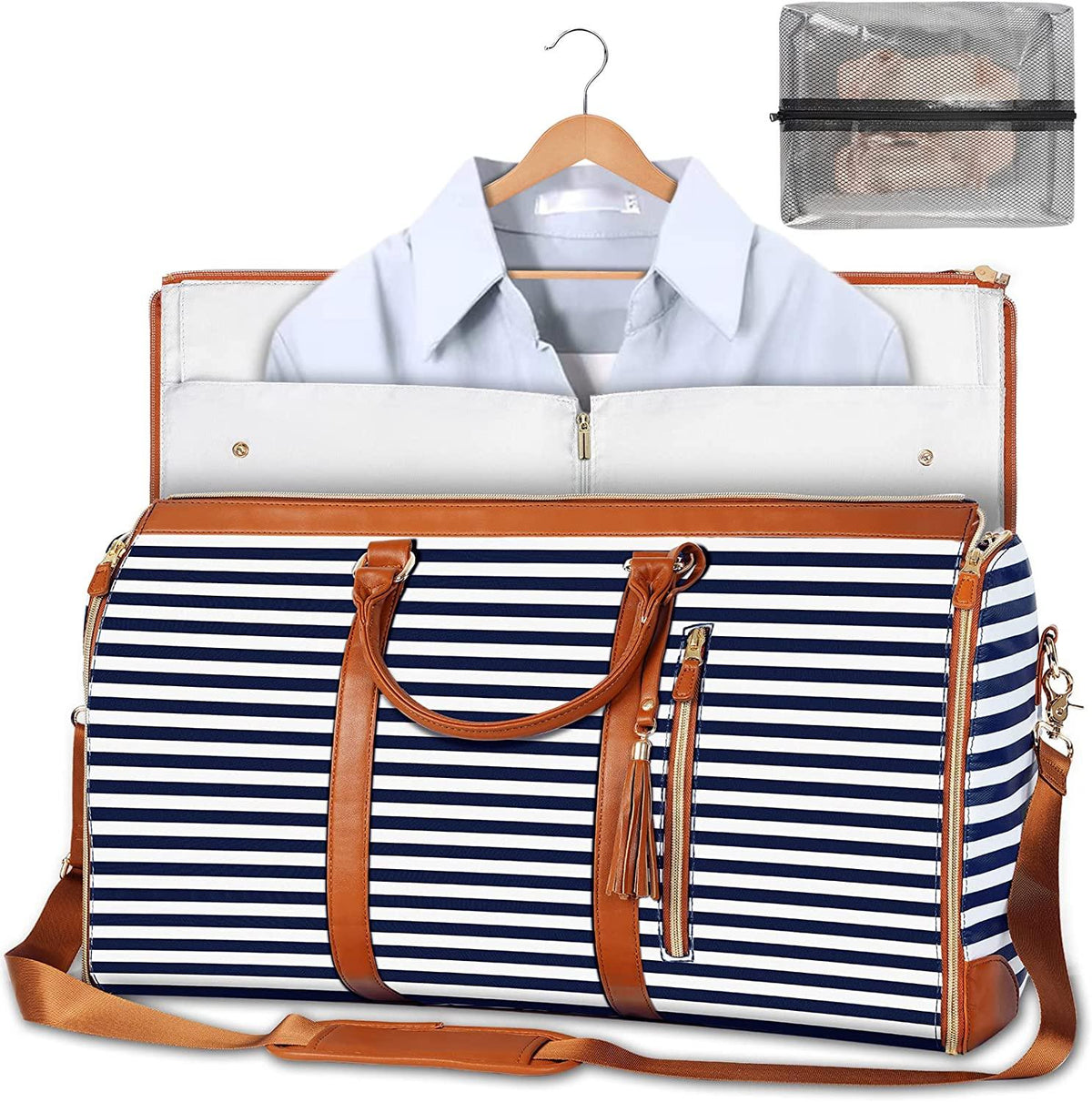 Garment Bag Wrinkle-Free Foldable PU Leather