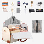 Garment Bag Wrinkle-Free Foldable PU Leather