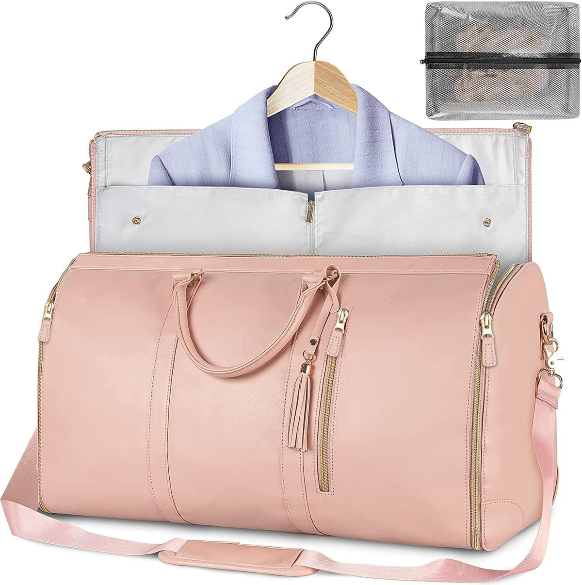 Garment Bag Wrinkle-Free Foldable PU Leather