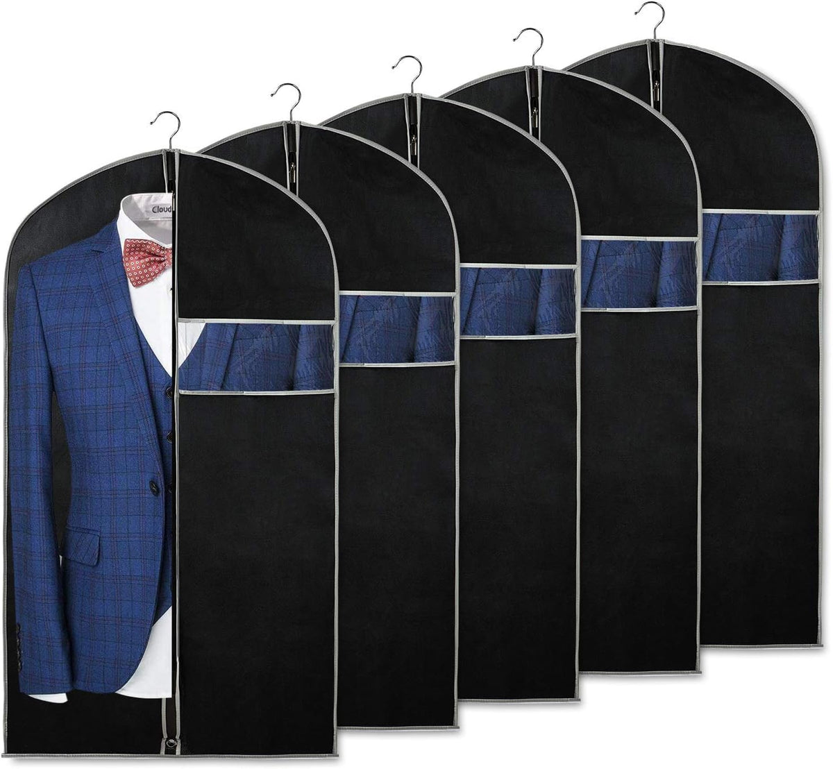 Garment Bags Breathable Non-Woven Full-Length Zipper