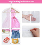 Garment Bags Pack of 5 Foldable Clear Window