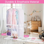 Garment Bags Pack of 5 Foldable Clear Window