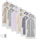 Garment Bags Waterproof & Breathable Clear 12-Pack