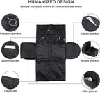 Garment Duffel Opens Flat Waterproof PU Leather Shoe Pocket