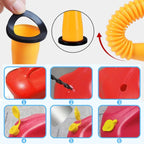 Gas Can Spout Kit Corrugated Nozzle & Spill-Proof Gaskets
