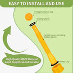 Gas Can Spout Kit Corrugated Nozzle & Spill-Proof Gaskets